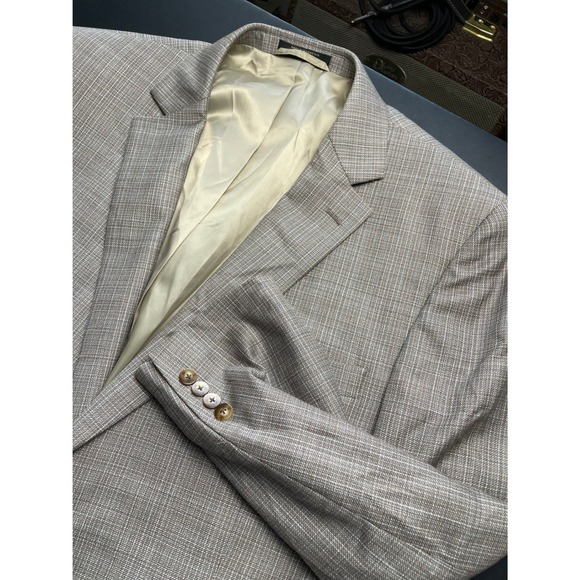 REDA 1865 Other - Reda 1865 Wool Blazer Mens 48R Taupe and Blue Made in Italy